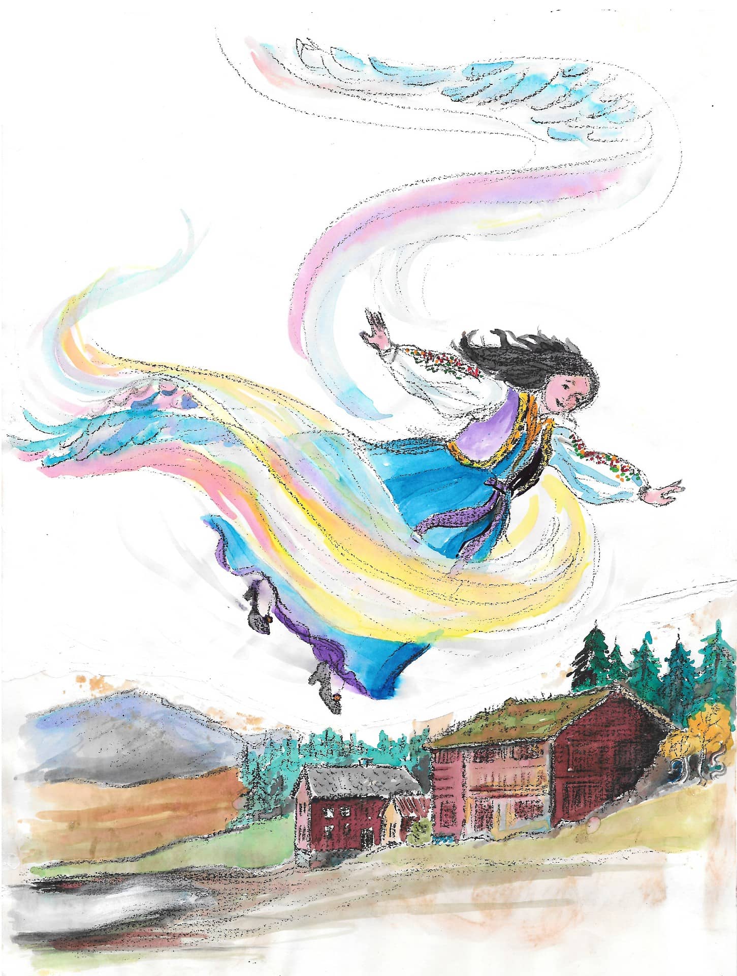Princess Maria arriving in Norway on the Winds. From the musical The Adventures of Princess Maria In Norway.
